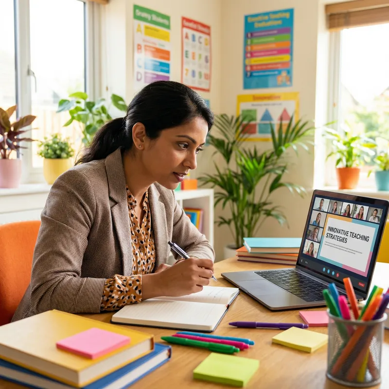 Enthusiastic Teacher Attending Training Course