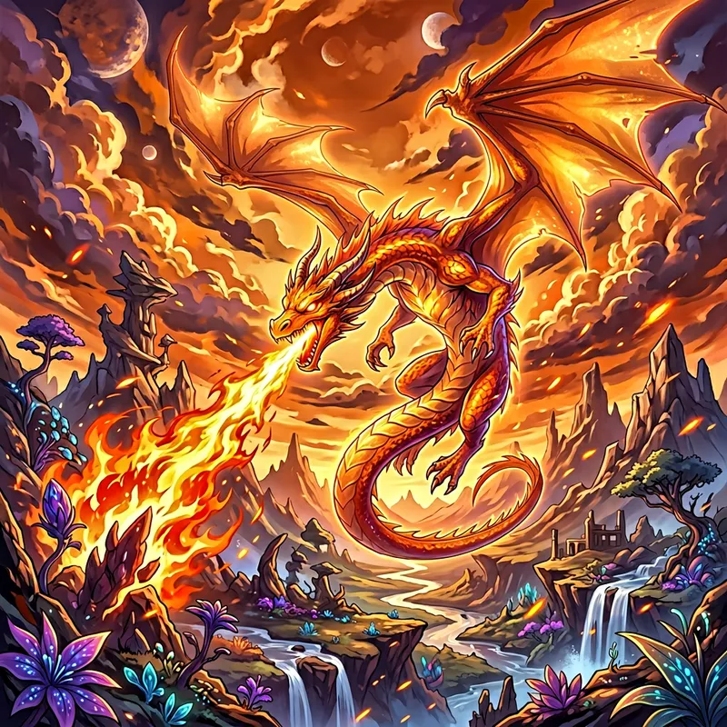 Dragon Ball-Inspired Background