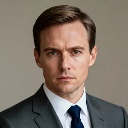 Professional Half-Body Portrait of a Caucasian Male