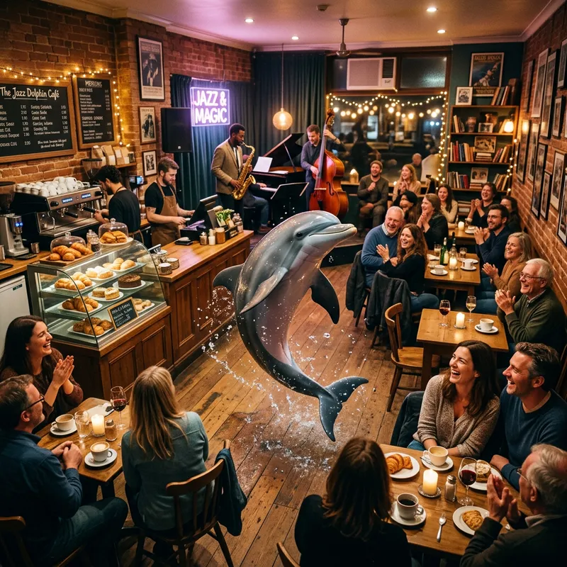 Dolphin Dance at the Café