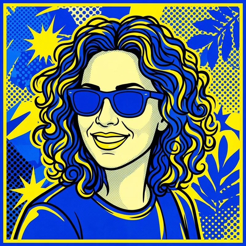 Fun Pop Art in Andy Warhol Style