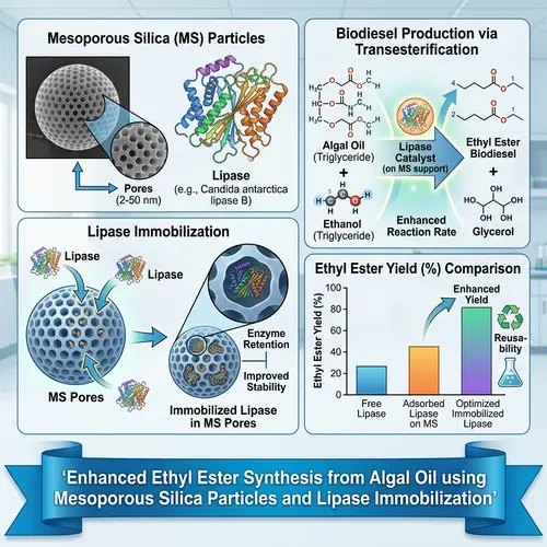 Mesoporous Silica Particles for Lipase Immobilization in Biodiesel Production