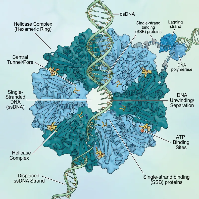 Protein Helicase: Detailed Illustration with Molecular Insights