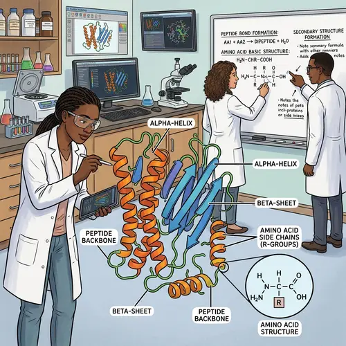 Protein Biochemistry: Educational Illustration