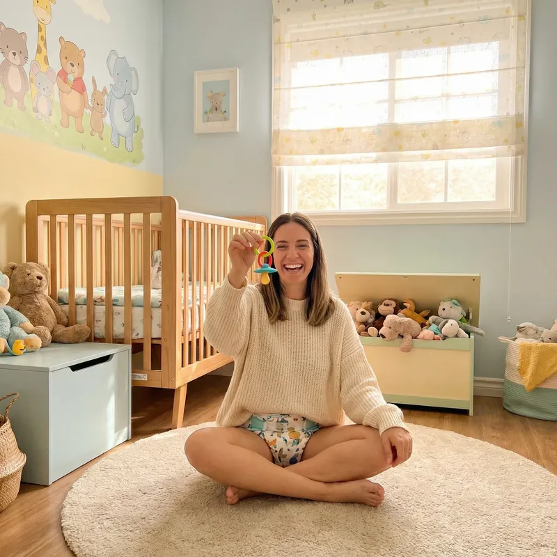 Joyful Moments in a Colorful Nursery