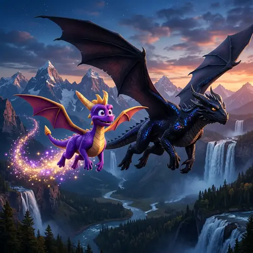 The Legend of Spyro & Black Dragon Kiano - Epic Dragon Adventures