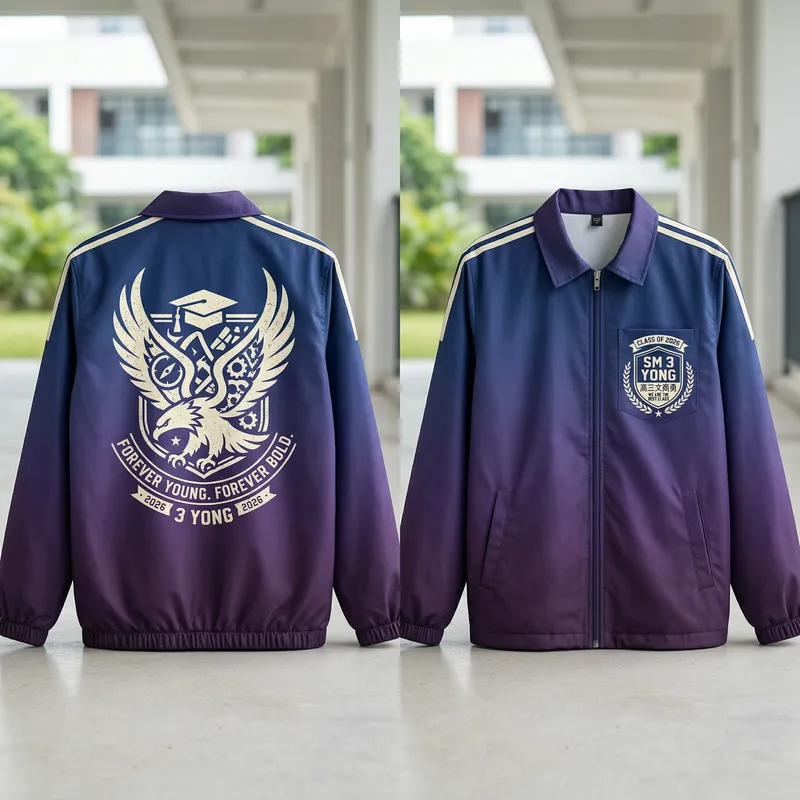 Stylish Purple-Blue Gradient Campus T-Shirt Design Stylish Purple-Blue Gradient Campus T-Shirt Design