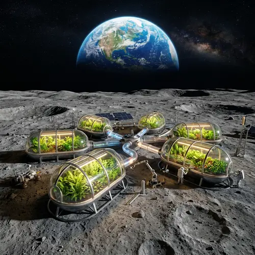 Lunar Glass Cultivation Capsules | Thriving Green Plants