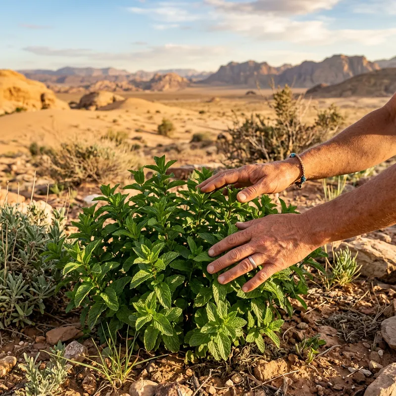 Mint Plant Delivery in Desert: Embracing Nature's Tranquility