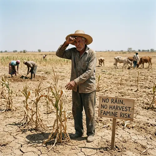 Famine Danger: Impact of Climate Change