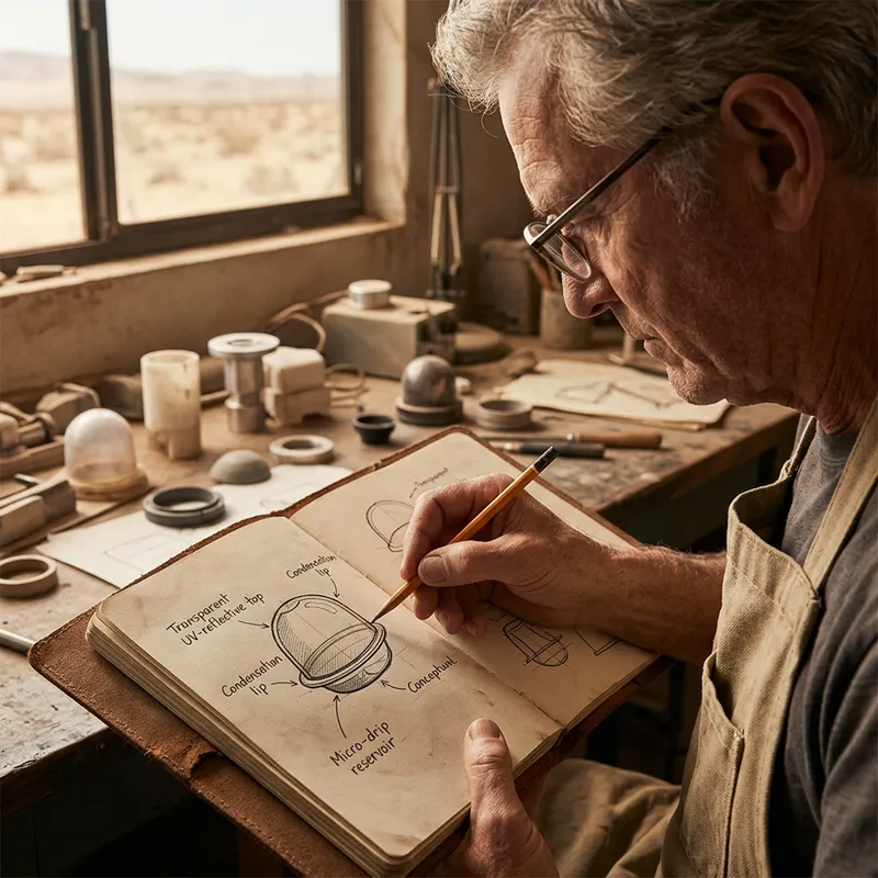 Small Plant Growth Capsule: Desert Cultivation Process