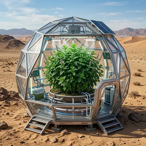 Advanced Technology Cultivation of Mint Plant in Desert