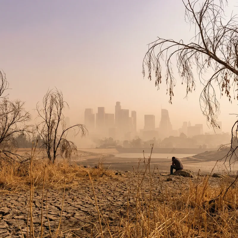 Visual Representation of Climate Change: Drought Impact on City