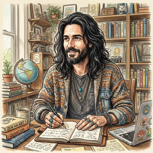 Hippie Genius Transformation: 45-Year-Old Man Look Younger