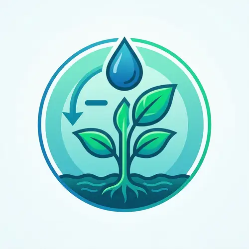 Water Conservation Icon for Agriculture | Reduce Water Usage