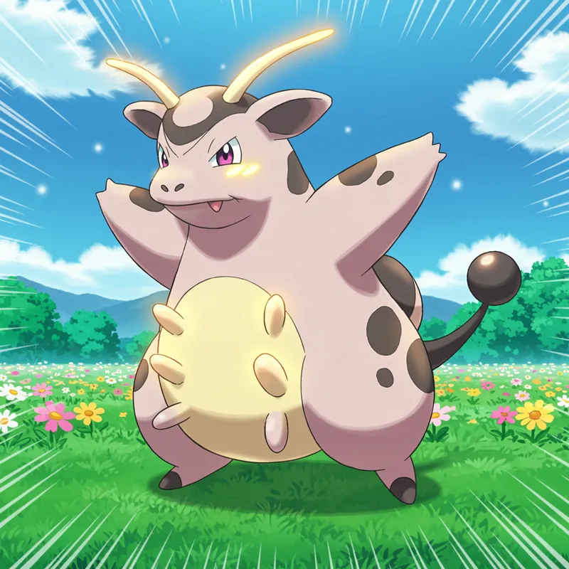 Mega Evolution of Miltank - Anime Mode