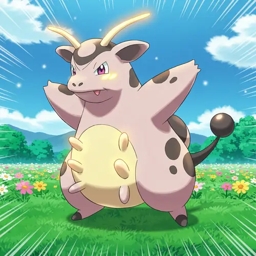 Mega Evolution of Miltank - Anime Mode