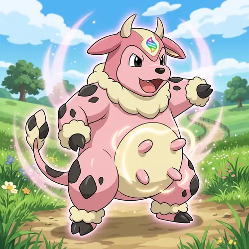 Mega Evolution of Miltank - Anime Mode