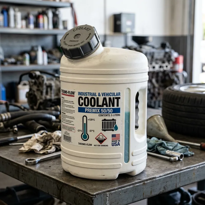 High-Quality White Coolant Canister for Industrial Use