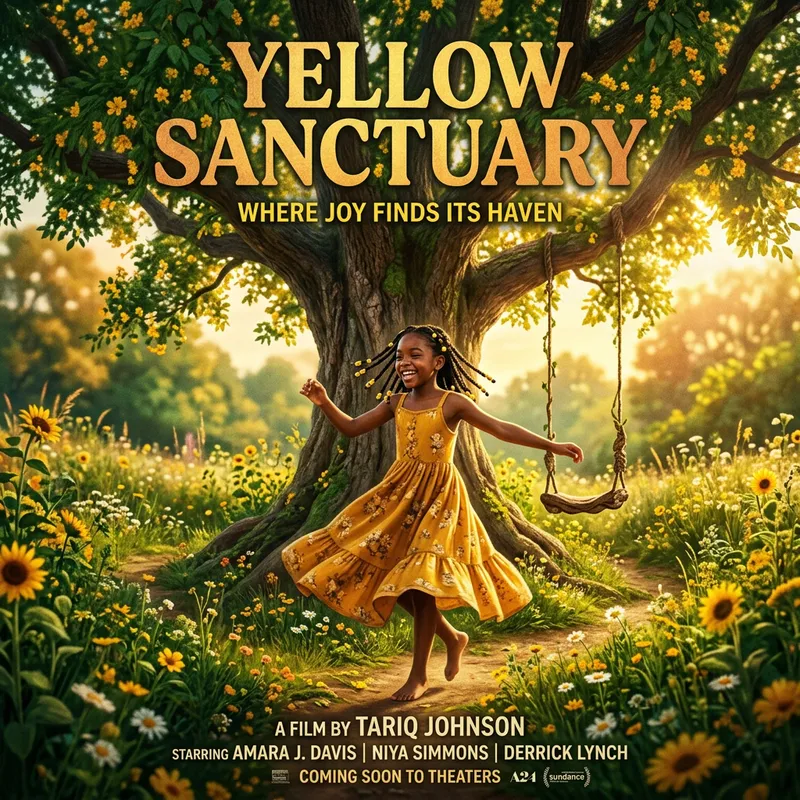Yellow Sanctuary Movie Poster Design Yellow Sanctuary Movie Poster Design