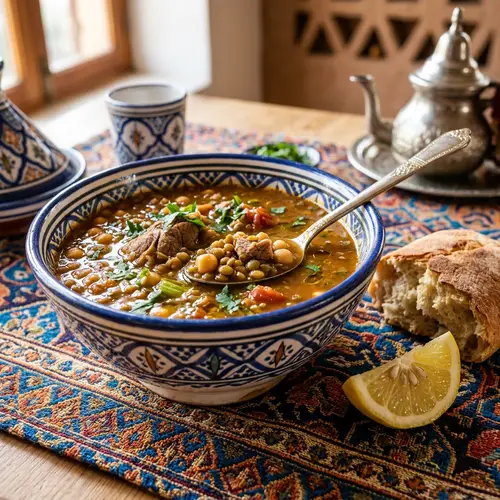 Traditional Moroccan Harira Soup Recipe