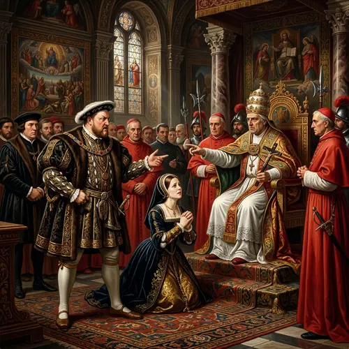 Pope vs. King Henry VIII: A Renaissance Confrontation