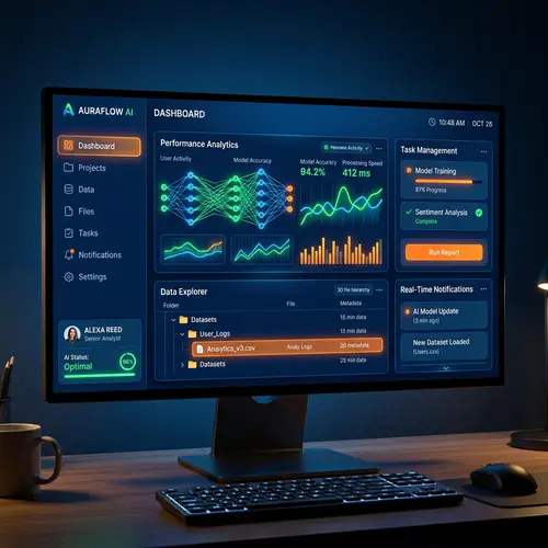 Interactive AI-Driven Desktop Application Dashboard