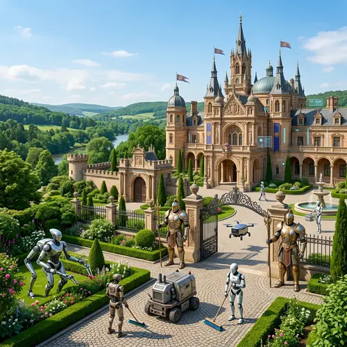 Futuristic Technology Meets Old World Architecture in Enchanting Palace