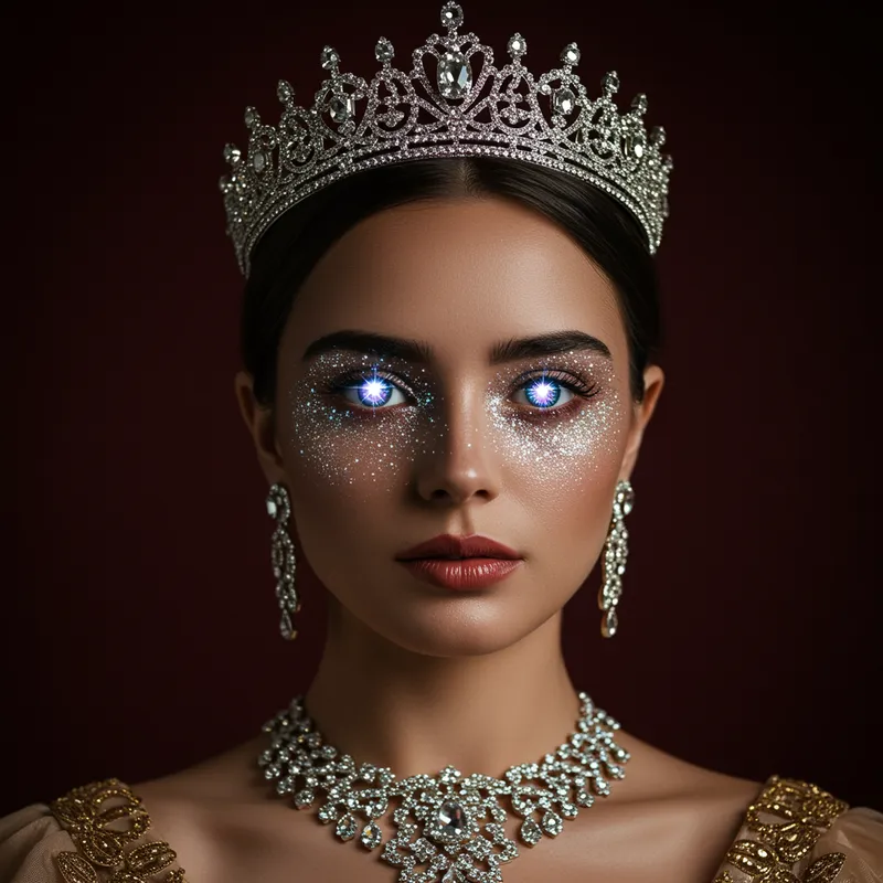 Queen Glitter Eyes: Stunning Makeup Inspiration