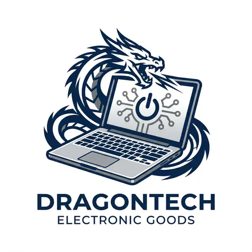Modern Dragon Logo Design | Electronic Goods Emblem