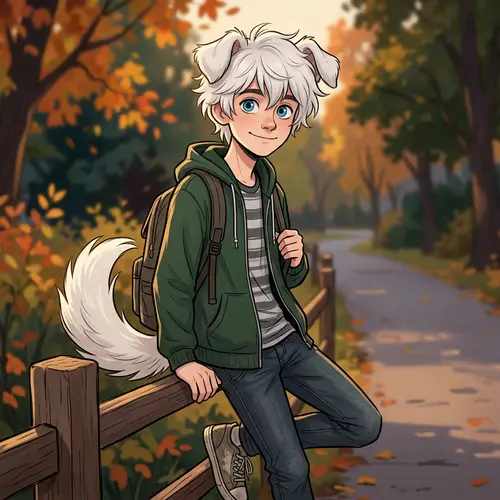 Unique 16-Year-Old Boy with Pale Skin & Blue Eyes