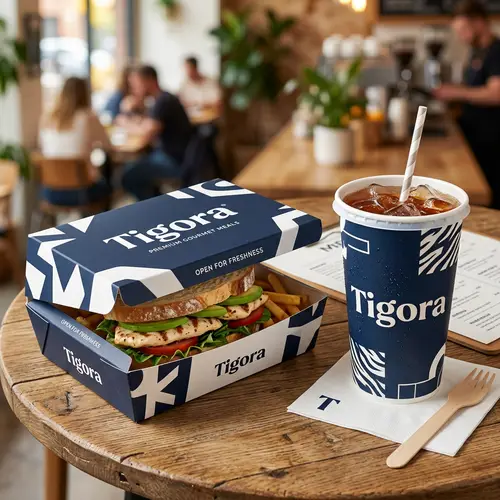 Tigora Food Packaging & Beverage Cup Design