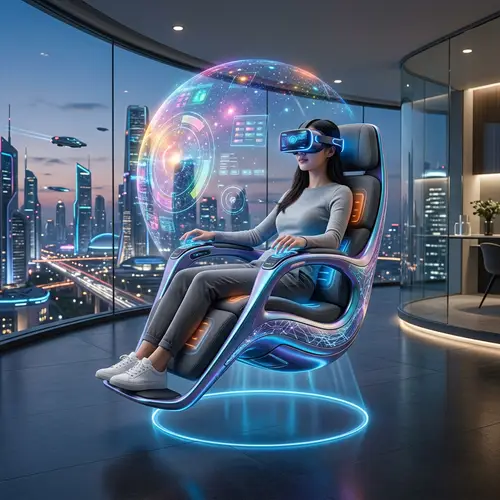 Futuristic Chair: Advanced Technology & Ergonomic Design