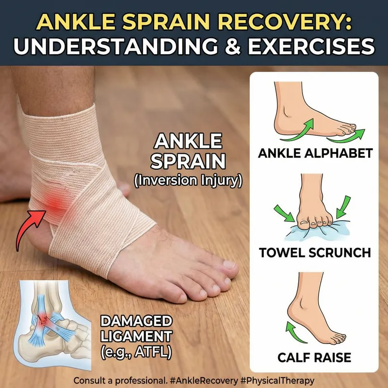 Ankle Sprain Recovery Exercises: Healing & Pathology Explained Ankle Sprain Recovery Exercises: Healing & Pathology Explained