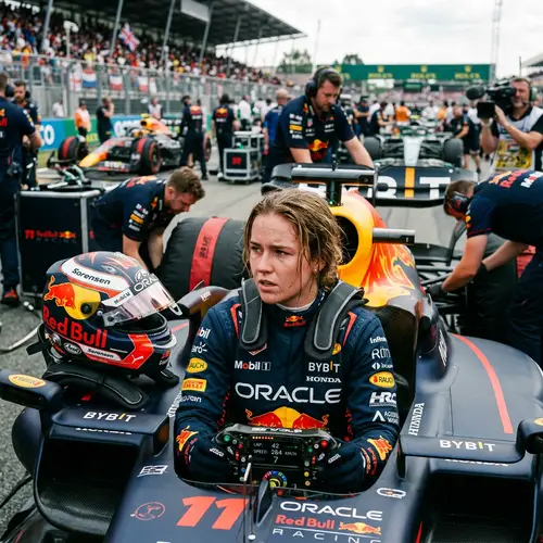 Ultra Realistic Formula 1 Race Driver Model Photo