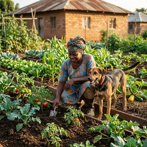 African Gardening with Dog: Tips for Your Veggie Garden
