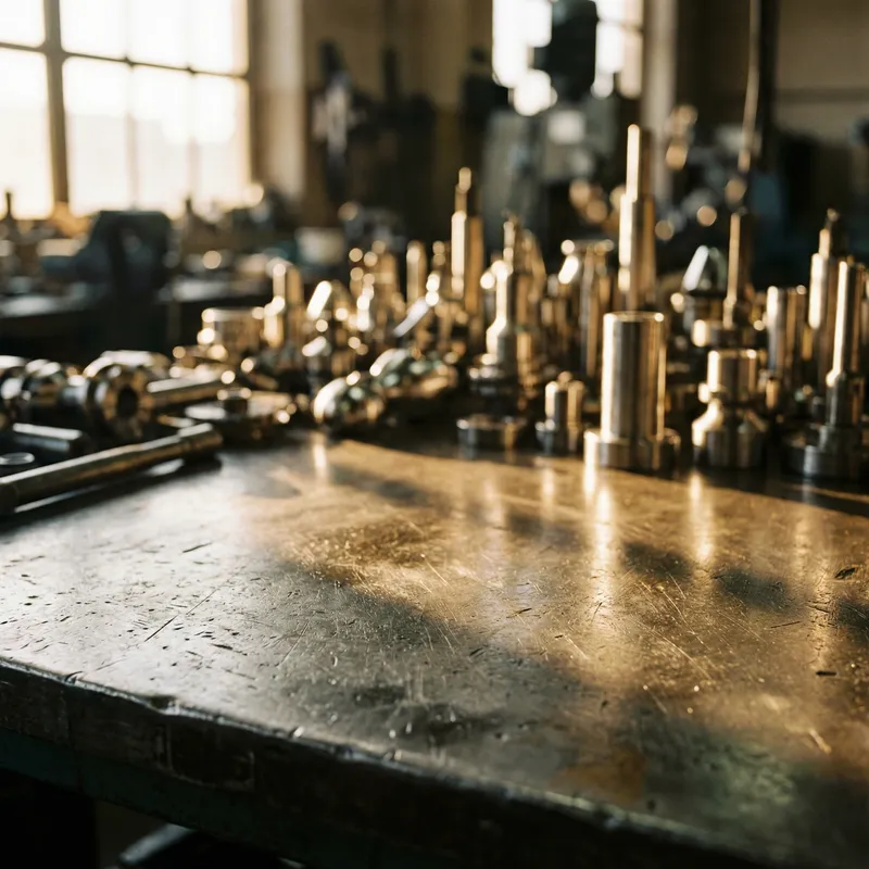 Metal Table Background for Product Photography