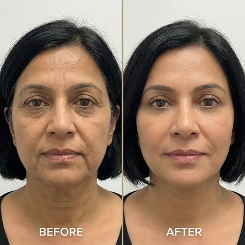 HIFU Lifting Transformation: Before and After Comparison