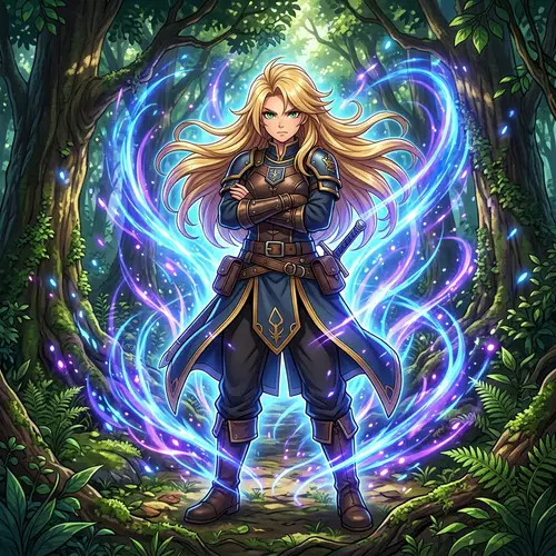 Powerful Anime Character Tsunade | Forest Chakra Wave