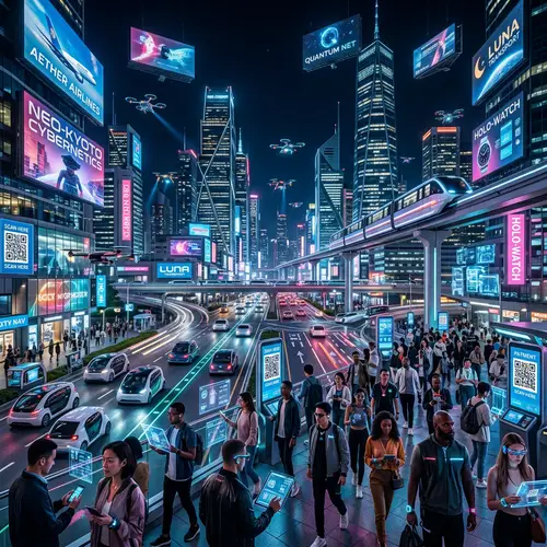 Futuristic City | Advanced Cityscape with Self-Driving Cars