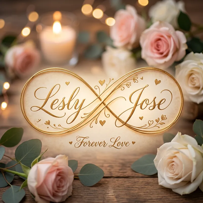 Eternal Romance: Lesly and Jose Infinity Symbol