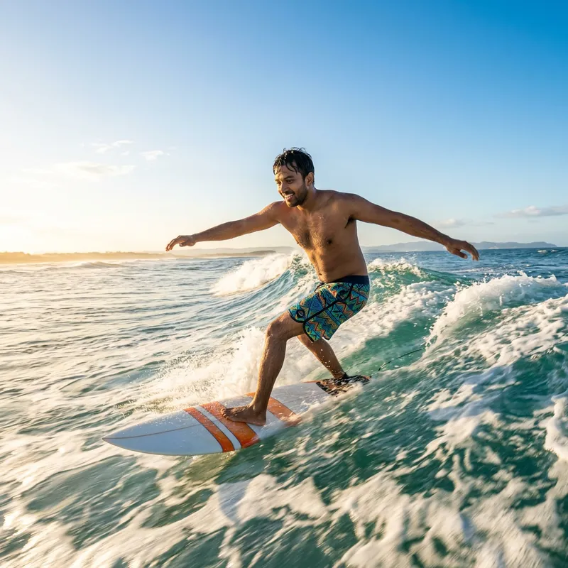 Thrilling Surfing Adventure of South Asian Surfer | Riding Large Wave