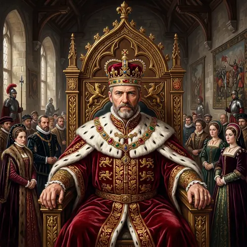 Regal Public Figure in Magnificent Ceremonial Attire | Royal Court