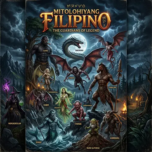 Filipino Mythical Creatures Poster - 14 Unique Characters