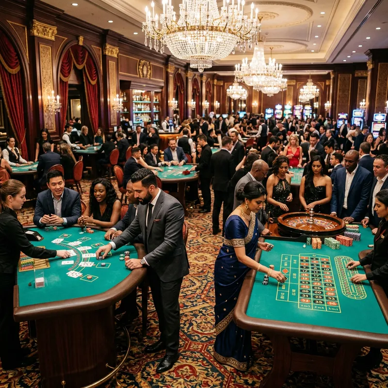 Extravagant Casino Scene Wallpaper | Captivating Casino Background Extravagant Casino Scene Wallpaper | Captivating Casino Background