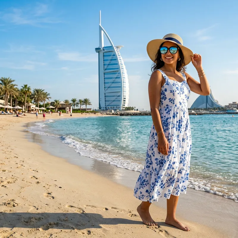 Dubai Girl in Bikini: Beach Day Bliss