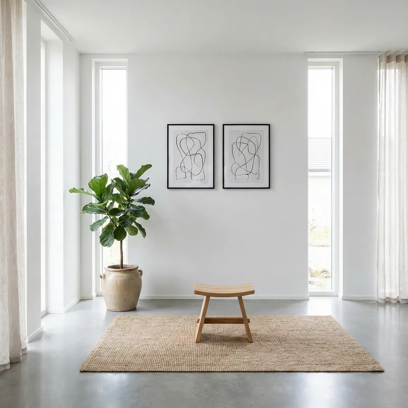 Tranquil Minimalist Atmosphere: Embrace Peace and Serenity