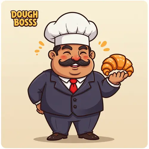 Dough Boss: The Adorable Pastry Mascot