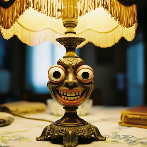 Funny Lamp with Eyes and Mouth - Italian Brainrot