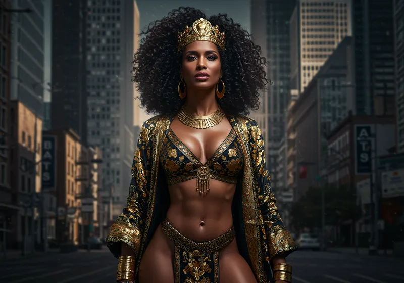 Empowered Afro-Latino Business Mogul in Moorish Fashion Empowered Afro-Latino Business Mogul in Moorish Fashion